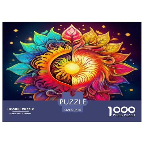 Yin-Yang Puzzle 1000 Teile Schwer Puzzle Spielzeug Pädagogisches Spiel Impossible Herausforderung Spielzeug Für Erwachsene Und Kinder Ab 12 Jahren 70x50cm/1000pcs von UNRXJZLVM