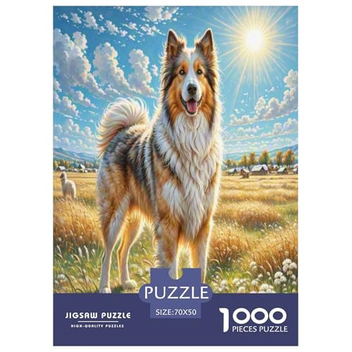 Zentralasiatischer Hirtenhund Puzzle 1000 Teile Schwer Puzzle Spielzeug Lernspiel Impossible Herausforderungsspielzeug Für Erwachsene Kinder 70x50cm/1000pcs von UNRXJZLVM