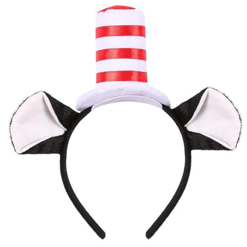 Kuhohren-Haarbänder, Tierschwanz-Set, Cartoon-Haarband für Bühne, Kinderkostüm, Kopfbedeckung für Party, Damen, Großpackung für Kinder, breit für Druck von UNTERING