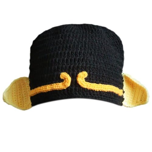 Strickmütze mit Totenkopf-Motiv, Cosplay-Kostüm für Halloween, lustiger Pullover für Damen, Bühnenshows, Verkleidung, verstellbare Größe Strickmütze mit Totenkopf-Motiv, Cosplay-Kostüm für Halloween, lustiger Pullover für Damen, Bühnenshows, Verkleidung, verstellbare Größe von UNTERING