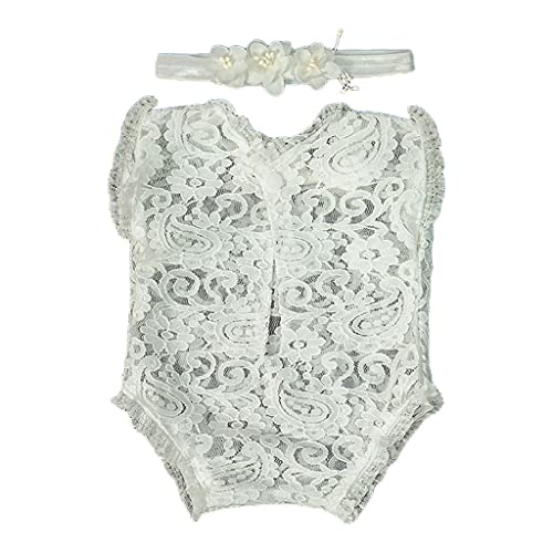 UNTERING 2 Stück Neugeborene Fotografie Requisiten Spitze Stirnband Strampler Kit Foto Outfit Säuglinge Foto Kleidung Outfits Neugeborene Fotografie Requisiten UNTERING 2 Stück Neugeborene Fotografie Requisiten Spitze Stirnband Strampler Kit Foto Outfit Säuglinge Foto Kleidung Outfits Neugeborene Fotografie Requisiten von UNTERING