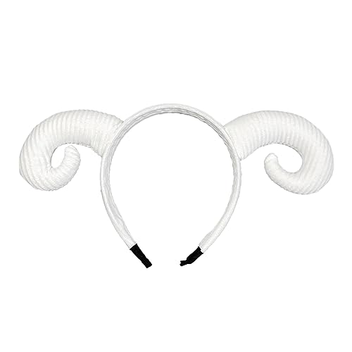 UNTERING Bühnenhorn-Stirnband, Horn, Tier, Schaf, Cosplay, Cartoon-Haarband, für Bühne, Kinderkostüm, Haarschmuck, Halloween, Cosplay, Kopfschmuck UNTERING Bühnenhorn-Stirnband, Horn, Tier, Schaf, Cosplay, Cartoon-Haarband, für Bühne, Kinderkostüm, Haarschmuck, Halloween, Cosplay, Kopfschmuck von UNTERING