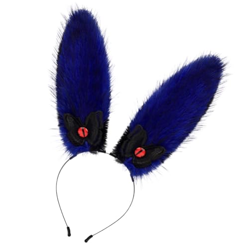 UNTERING Langes Plüsch-Ohren-Stirnband, weiches Plüsch-Ohr-Stirnband, Halloween-Cosplay-Zubehör für Damen, Maskerade, Halloween, Cosplay, Mottoparty, Hairhoop UNTERING Langes Plüsch-Ohren-Stirnband, weiches Plüsch-Ohr-Stirnband, Halloween-Cosplay-Zubehör für Damen, Maskerade, Halloween, Cosplay, Mottoparty, Hairhoop von UNTERING