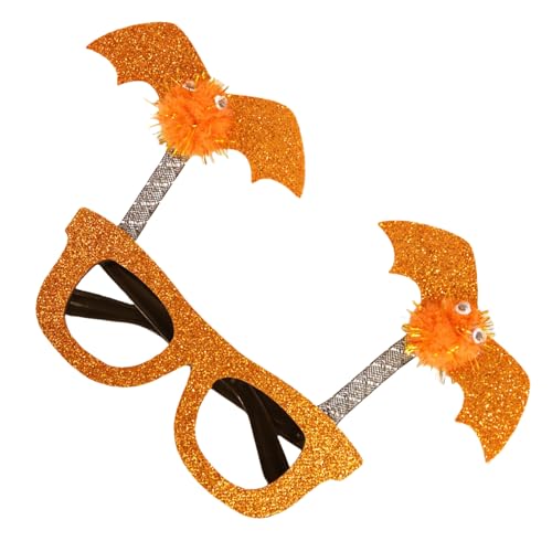UNTERING Lustige Halloween-Brille mit Fledermausflügeln für Kinder und Erwachsene, Festival-Thema, Cosplay-Brille, Party-Dekoration, Neuheit, Brillen, Halloween-Zubehör UNTERING Lustige Halloween-Brille mit Fledermausflügeln für Kinder und Erwachsene, Festival-Thema, Cosplay-Brille, Party-Dekoration, Neuheit, Brillen, Halloween-Zubehör von UNTERING