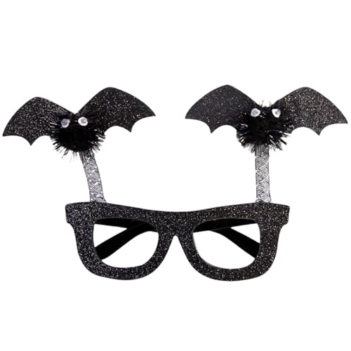 UNTERING Lustige Halloween-Brille mit Fledermausflügeln für Kinder und Erwachsene, Festival-Thema, Cosplay-Brille, Party-Dekoration, Neuheit, Brillen, Halloween-Zubehör UNTERING Lustige Halloween-Brille mit Fledermausflügeln für Kinder und Erwachsene, Festival-Thema, Cosplay-Brille, Party-Dekoration, Neuheit, Brillen, Halloween-Zubehör von UNTERING