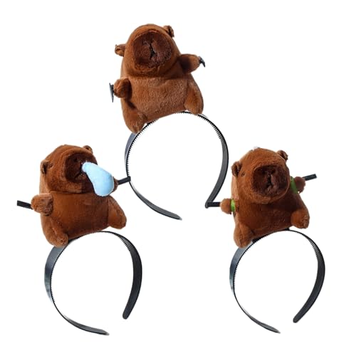 UNTERING Lustiges Capybaras-Haarband mit Pony-Clip, Kopfbedeckung, Pony-Clip, kreatives Stirnband für Make-up, lustige Stirnbänder für Kinder UNTERING Lustiges Capybaras-Haarband mit Pony-Clip, Kopfbedeckung, Pony-Clip, kreatives Stirnband für Make-up, lustige Stirnbänder für Kinder von UNTERING