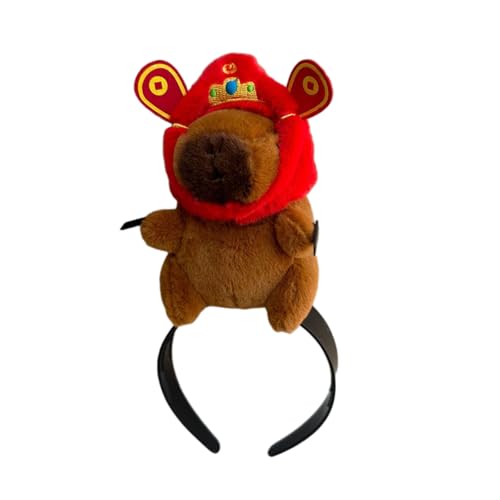 UNTERING Make-up-Party-Kostüm, lustiges Capybara-Haarband mit Pony, Clip, Kopfbedeckung, Pony-Clip, kreatives Stirnband für Make-up, Capybara, Plüsch-Stirnband UNTERING Make-up-Party-Kostüm, lustiges Capybara-Haarband mit Pony, Clip, Kopfbedeckung, Pony-Clip, kreatives Stirnband für Make-up, Capybara, Plüsch-Stirnband von UNTERING