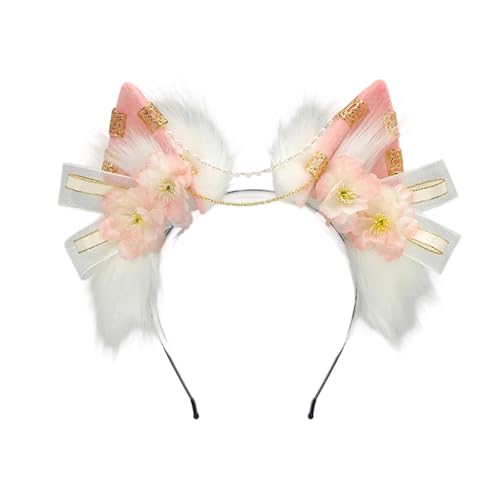 UNTERING Realistische Füchse, Wolfsohren, Stirnband, weiches Plüsch-Haar-Accessoire für Kostümpartys, Cosplay, Alltag, Kinder, Erwachsene, Party, Rollenspiel, Haarband für Halloween, Weihnachten UNTERING Realistische Füchse, Wolfsohren, Stirnband, weiches Plüsch-Haar-Accessoire für Kostümpartys, Cosplay, Alltag, Kinder, Erwachsene, Party, Rollenspiel, Haarband für Halloween, Weihnachten von UNTERING