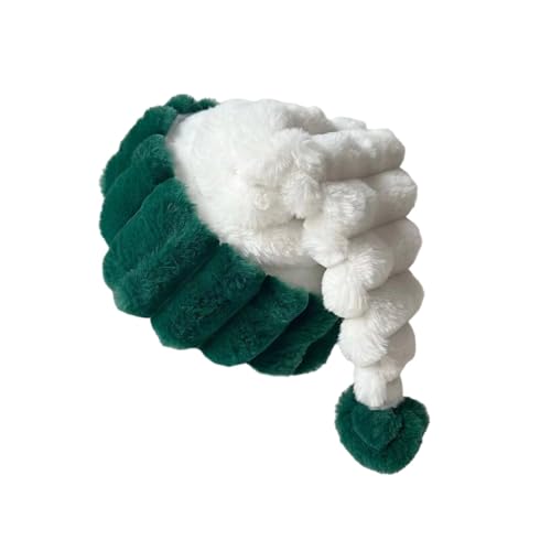 UNTERING Weihnachtliche Kopfbedeckung, dicker Plüsch für die Feiertage, bunte Outfits für Cosplay, Weihnachtsmannmütze, Hüte, Hüte, Erwachsene, Damen, Großpackung von UNTERING