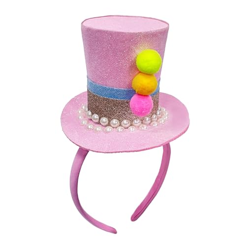 Verstellbare kleine Zylinderkopfbänder mit Pailletten-Design für Kinder Mädchen Bühnenauftritte Geburtstagsparty Versammlung Party Haarschmuck von UNTERING