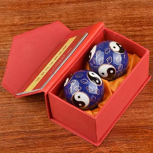 UNbit Baoding-Ball, Stressball, Stressbälle for Erwachsene, chinesische Baoding-Bälle for Hände, Cloisonne-Meditation, Stressball mit Glockenspiel, Entspannung, Übung, Massage ( Color : D ) von UNbit