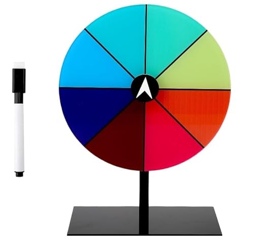 Glücksrad Zum Drehen, 20cm Glücksrad Spielzeug, Spinnings Prize Wheel, Tabletop Spinnings Prize Wheel, Drehendes Preisrad Für Karneval,Messen,Rutschroulette-Rad des Glücksspiels Mit Stand Und Löschbar Glücksrad Zum Drehen, 20cm Glücksrad Spielzeug, Spinnings Prize Wheel, Tabletop Spinnings Prize Wheel, Drehendes Preisrad Für Karneval,Messen,Rutschroulette-Rad des Glücksspiels Mit Stand Und Löschbar von UOCAI