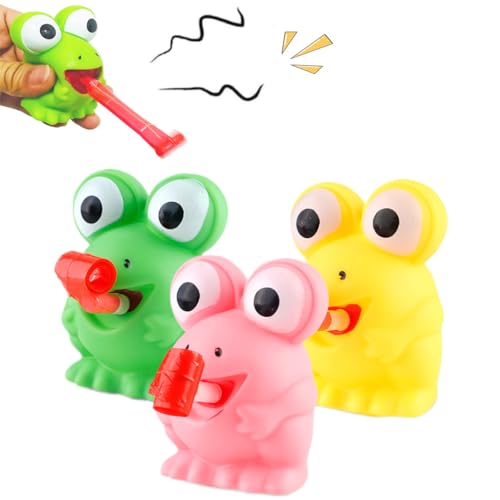 3-Pack Squeeze Spielzeug Frösche mit Zunge ausstechend, Lustige, Party Bevorzugung, Neuheit Relief Stress Squeeze Spielzeug Lustige Gags Geschenke für Kinder Erwachsene 3-Pack Squeeze Spielzeug Frösche mit Zunge ausstechend, Lustige, Party Bevorzugung, Neuheit Relief Stress Squeeze Spielzeug Lustige Gags Geschenke für Kinder Erwachsene von UOMYLEIR