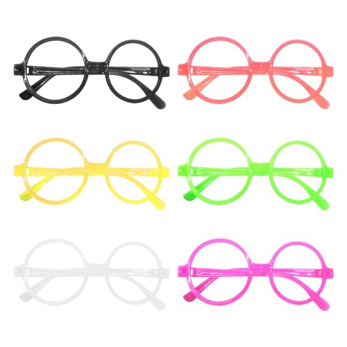 UOPJDD 【6 * Runde Kinderbrille,Lustige Partybrille für Kinder und Erwachsene,Partyzubehör für Männer und Frauen, geeignet für Geburtstage, Karneval und Weihnachten. UOPJDD 【6 * Runde Kinderbrille,Lustige Partybrille für Kinder und Erwachsene,Partyzubehör für Männer und Frauen, geeignet für Geburtstage, Karneval und Weihnachten. von UOPJDD