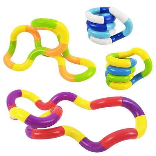 5 Stück Twister Handspielzeug, Stressabbau Twister, Hand Tangle Spielzeug für Kinder, Erwachsene, Tangle kleines Spielzeug, Verbesserung der Hand-Auge-Koordination von UOPMQGB