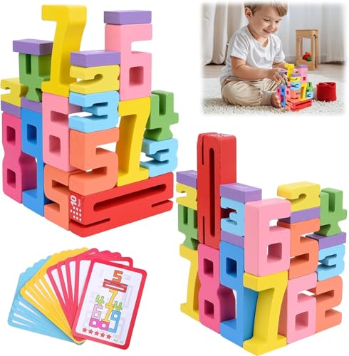 UOSOOZ Zahlenbausteine Number Blocks Montessori Spielzeug ab 3 Jahre Holzbausteine Bauklötze Bunt Stapelzahlen Holz Zahlenblock Spielzeug Set Zahlen Lernen Geschenke für Mädchen Jungen Kinder UOSOOZ Zahlenbausteine Number Blocks Montessori Spielzeug ab 3 Jahre Holzbausteine Bauklötze Bunt Stapelzahlen Holz Zahlenblock Spielzeug Set Zahlen Lernen Geschenke für Mädchen Jungen Kinder von UOSOOZ
