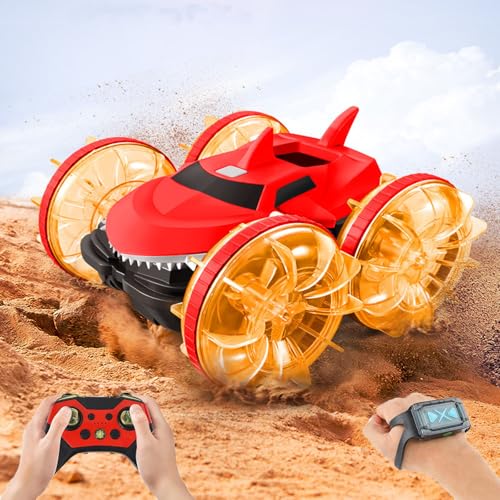 UOUNE Amphibienfahrzeug Ferngesteuertes Auto, 4WD Off-Road Spielzeugauto mit Gestensensor, IPX7 Wasserdicht 360° Drehbares Stunt RC Auto, Geburtstagsgeschenk Spielzeug für 8+ Jahre Kinder UOUNE Amphibienfahrzeug Ferngesteuertes Auto, 4WD Off-Road Spielzeugauto mit Gestensensor, IPX7 Wasserdicht 360° Drehbares Stunt RC Auto, Geburtstagsgeschenk Spielzeug für 8+ Jahre Kinder von UOUNE