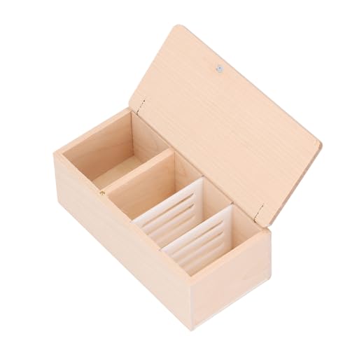UPALDHOU 1/12 Skala Miniatur Kühlschrank Spielzeug Miniatur Kühlschrank Spielzeug Miniaturpuppenhaus Unbemalte Holz -Einmaltürpuppenhaus mit Realistischem Design für Dollhouse von UPALDHOU