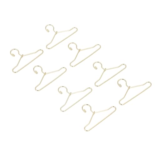 UPALDHOU 1:12 Schuppenkleidung Im Maßstab 8PCS Mini Gold Wire Kleiderbügel für Puppenhauszubehör mit Eleganter Eisenkonstruktion UPALDHOU 1:12 Schuppenkleidung Im Maßstab 8PCS Mini Gold Wire Kleiderbügel für Puppenhauszubehör mit Eleganter Eisenkonstruktion von UPALDHOU
