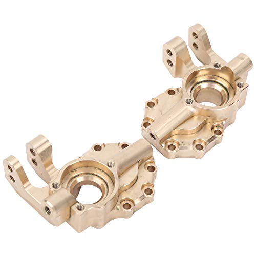 UPALDHOU 2pcs Messingfront Lenkknöchel, Unschlagbare Haltbarkeit, Präzisionstechnik für 1/10 RC -Autorad -Hub, Leistung, Upgrade Wurden Einfach, Authentisch Passend mit Gold von UPALDHOU