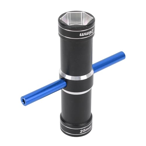 UPALDHOU 4 -Wege -Schraubenschlüssel, Aluminiumlegierung 4,0 Mm 5,5 Mm 24 25 Sechskant Sechskanthülsenschlüsselkreuzschlüssel für 1/ RC Auto, RC Werkzeugschlüsselwagen Auto (Blue) von UPALDHOU