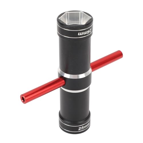 UPALDHOU 4 -Wege -Schraubenschlüssel, Aluminiumlegierung 4,0 Mm 5,5 Mm 24 25 Sechskant Sechskanthülsenschlüsselkreuzschlüssel für 1/ RC Auto, RC Werkzeugschlüsselwagen Auto (Rot) von UPALDHOU