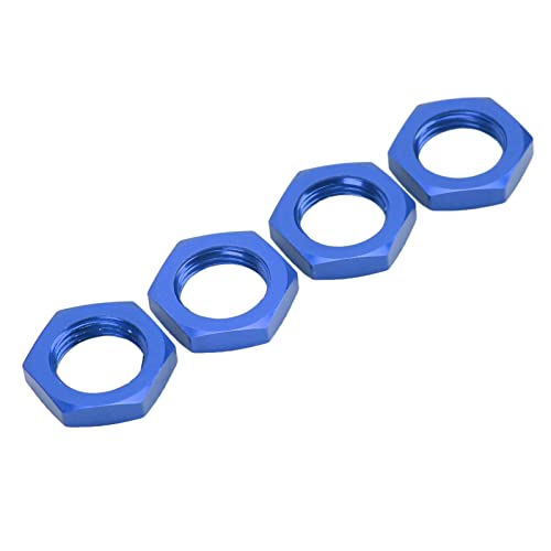 UPALDHOU 4pcs RC Wheel Hub Hex-Muttern 17mm Aluminiumlegierung Ersatz Nuttern für 1/8 RC-Auto mit Leichtem, Langlebigem Kleidung (Blue) von UPALDHOU