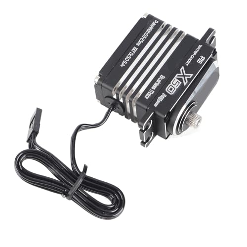 UPALDHOU 50 Kg RC Digitales Servo, Vielseitige Verwendung, Wasserdichtes Design, Hochlebige, Leistungsstarke Leistung, Komplettes Set, Aluminiumlegierungs -Motorservo mit Zusätzlichem Gang und von UPALDHOU