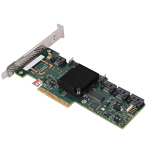 UPALDHOU 6 GB 4-Port-Speicher-Controller-Karte für LSI, Hervorragende Leistung und Stabilität, Unterstützt 8 TB: Karte für Serverarray, Plug and Play 10/8/7 (IR-Modus) von UPALDHOU