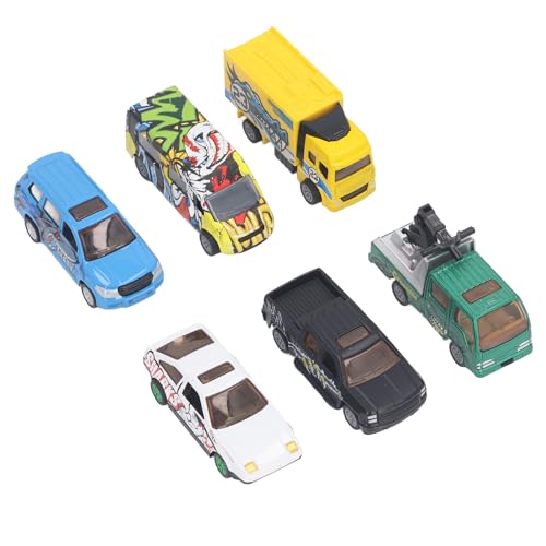 UPALDHOU 6-teiliger 1:64 Exquisiter Legierungsauto-Modellbausatz für, Interaktive Komponenten, Lernspielzeug mit Beweglichen Teilen von UPALDHOU