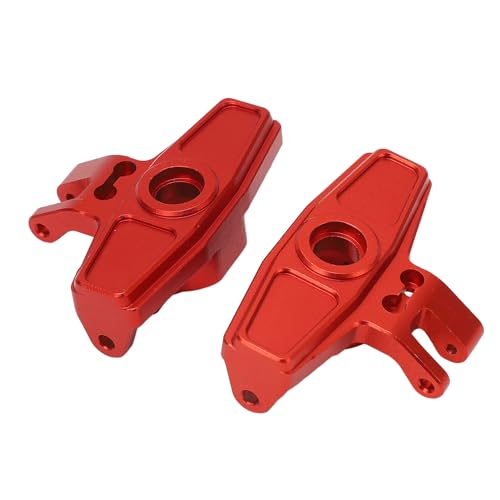 UPALDHOU Aluminiumlegierung RC C -Hub -Träger mit Lenkknöchelarm, Upgrade Aluminium Caster Block für UD1002 UD1002SE SG1002 UD1002SE 1/10 DESERTE OFTRADEN, Savement Teile WEIT (Rot) von UPALDHOU