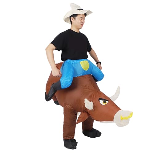 UPALDHOU Aufblasbares Bullenkostüm, Bulle Aufblasbare Kostüme mit Aufblasbaren Halloween -Kostümen in die Luft Sprengen UPALDHOU Aufblasbares Bullenkostüm, Bulle Aufblasbare Kostüme mit Aufblasbaren Halloween -Kostümen in die Luft Sprengen von UPALDHOU