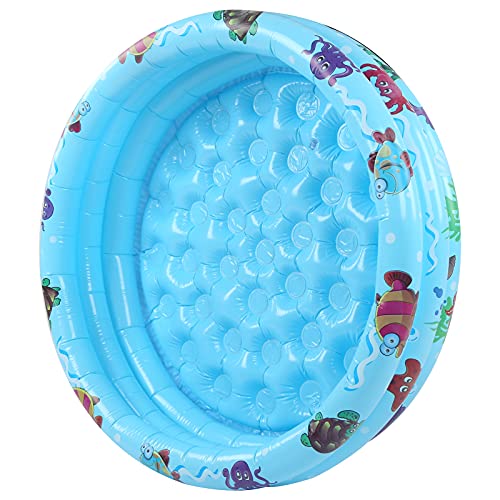 UPALDHOU Aufblasbares Schwimmbad Kiddie Paddeln Pool für Im Innenbereich Im Freien Schnelle Inflation Dicke PVC -Material Superweiche Barriere Tragbar Einfach zu Lagern (120 cm) von UPALDHOU