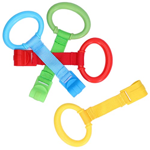UPALDHOU Baby -Pull -Up Ringe für Playpen 4PCS Plastikmaterial Safer Praktischer Wanderassistent für Kleinkind von UPALDHOU