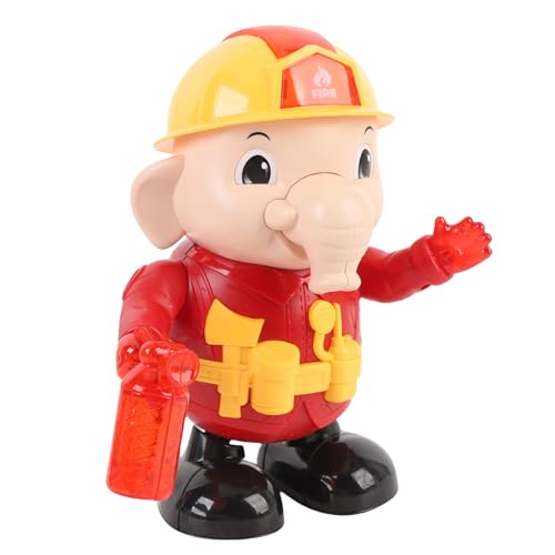 UPALDHOU Elefanttanztanz Spielzeug Musical Plüsch Feuerwehrmann Elefant für Mädchen mit Musiklichtern Süßes Cartoon Elektrisch Interaktives Abs Material UPALDHOU Elefanttanztanz Spielzeug Musical Plüsch Feuerwehrmann Elefant für Mädchen mit Musiklichtern Süßes Cartoon Elektrisch Interaktives Abs Material von UPALDHOU
