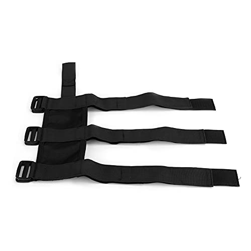 UPALDHOU Feuerlöscher Mount Gurt Feuerlöscher Halter Gürtel Reparaturgurt für JK JL TJ CJ YJ 1987-2020 Gladiator JT 2020 mit Polyester (BLACK) von UPALDHOU