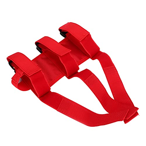 UPALDHOU Feuerlöscher Mount Gurt Feuerlöscher Halter Gürtel Reparaturgurt für JK JL TJ CJ YJ 1987-2020 Gladiator JT 2020 mit Polyester (Rot) von UPALDHOU