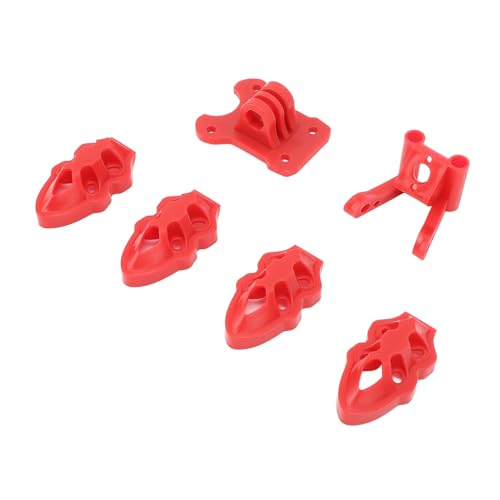 UPALDHOU Leichte und Langlebige Rennsportmotor -Basis, FPV -Rennsportmotor Kamera Antennen Basis Kit für 5‑10 Zoll Quadcopter 3D Gedruckt, Komplett mit Motorbasen, Kamera (Rot) von UPALDHOU