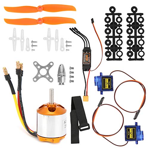 UPALDHOU Leichtes Hochleistungs -Kit, 2300 KV Bürstenloser Motor, Intelligente Elektrische Einstellung für RC -Fernbedienungsflugzeuge ESC Set mit SG90 9G Mikro Rudermotor, 6035 Propeller von UPALDHOU