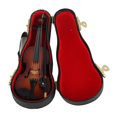 UPALDHOU Miniatur -Holz Violin Model Exquisite für Musikbegeisterte Home Display Office Decor, Geburtstag von UPALDHOU