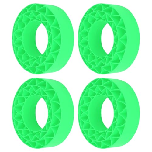 UPALDHOU Mühelose Installation, Verbesserter Griff und Traktion, Lebendige Farben, 4pcs Soft Siliconreifen für SCX10 III, Professionelle Leistung und Kompatibilität mit 1,9 -Zoll -Reifenschaum Set, von UPALDHOU