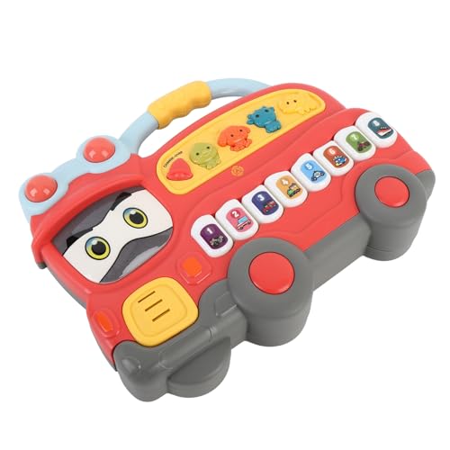 UPALDHOU Music Electronic Piano Toy, Kinderfreundliches Design, Sicheres und Langlebiges Bildungsinstrument mit Feuerwehrauto-Design für Geburtstage oder Feiertage UPALDHOU Music Electronic Piano Toy, Kinderfreundliches Design, Sicheres und Langlebiges Bildungsinstrument mit Feuerwehrauto-Design für Geburtstage oder Feiertage von UPALDHOU