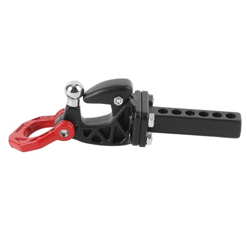 UPALDHOU RC -Anhängerkupplungskupplungs -Haken Aluminium Drop Hitch Empfänger für SCX10 RC Crawler Zubehör mit Anhängeraufsätzen für Kleine Gegenstände Geräte (Rot) von UPALDHOU