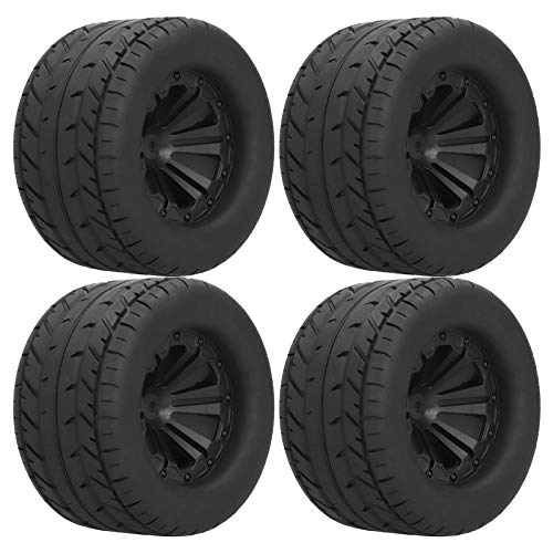 UPALDHOU RC -Autorreifen, 4pcs 115 -mm Gummi Profil Plastikradrand, Premium Materialkonstruktion, Einfache Installationsverbesserung, überlegene Verschleißfestigkeit, Fortschrittliche Anti Skid von UPALDHOU
