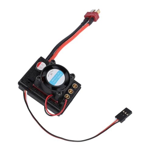 UPALDHOU RC Bürstenloser ESC, Effizienter Betrieb, Verbesserte Leistung, Hochkompatible, Ferngesteuerte Automodellmodell -Modifikation Upgrade -Zubehör mit Lüfter für 144010, 124017, 124016 von UPALDHOU