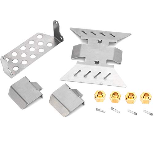 UPALDHOU RC-Chassis-Rüstung Edelstahlschutzplatte für Axiale SCX10 III AXI03007 RC-Auto mit 8 Mm Messinganschluss Effektiver Schutz Haltbarer Korrosionsresistant UPALDHOU RC-Chassis-Rüstung Edelstahlschutzplatte für Axiale SCX10 III AXI03007 RC-Auto mit 8 Mm Messinganschluss Effektiver Schutz Haltbarer Korrosionsresistant von UPALDHOU