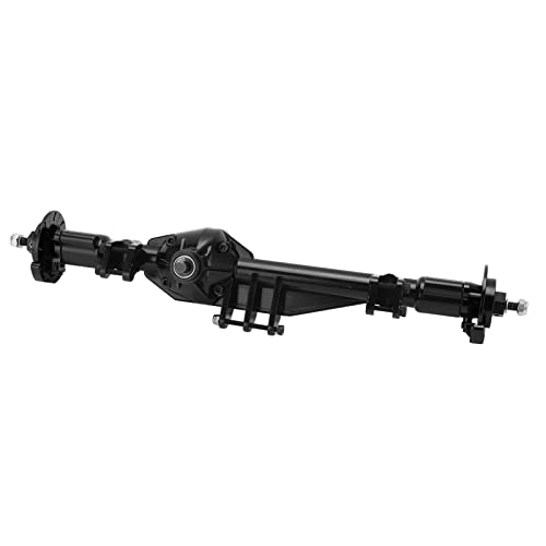 UPALDHOU RC Hinterachse Metall Heck -Portal -Achsen Upgrade Teile für Axiale RBX10 RYFT 1/10 RC Auto mit Anodierter Aluminiumschale Hohe Präzisionsrollenlager Hartstahlgetriebe (Black) von UPALDHOU