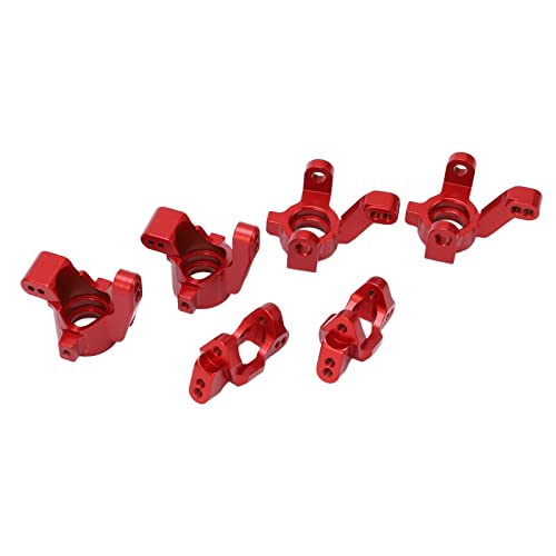 UPALDHOU RC -Lenkungsgruppen - Aluminium Legierungslenkungskit für Latrax Teton 1/18 mit Präziser Lagerung Leichtes Design Easy Installation (Rot) von UPALDHOU
