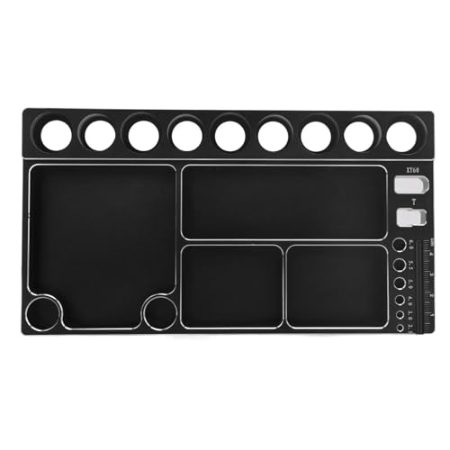 UPALDHOU RC -Schraubverlust Aluminiumlegierung Schraubendreherhalter Magnetischer Werkzeug Organizer mit Starker Magnetadsorption für RC -Car Trucks Hubschrauber Hubschrauber (Black) von UPALDHOU