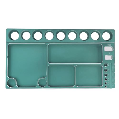 UPALDHOU RC -Schraubverlust Aluminiumlegierung Schraubendreherhalter Magnetischer Werkzeug Organizer mit Starker Magnetadsorption für RC -Car Trucks Hubschrauber Hubschrauber (Green) von UPALDHOU